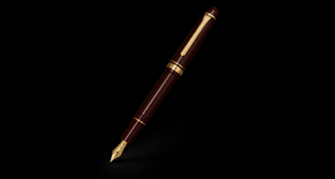 Sailor 1911 Standard Fountain Pen (21K Medium) Maroon with Gold Trims.png
