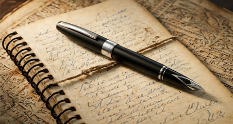 Sheaffer Legacy 9064 Glossy Black Inlaid Nib Fountain Pen (Fine) with Chrome - Plated Trims.jpg