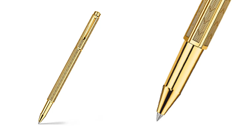 Caran d’Ache Ecridor Chevron Gilded Rollerball Pen