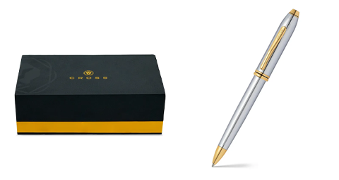 Cross Townsend Ballpoint Pen – Gold Trim 