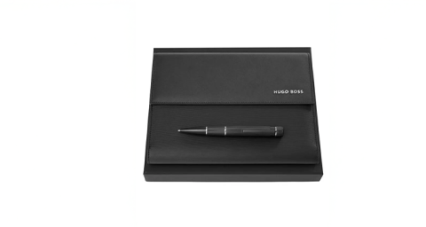 For the Organized Visionary: Hugo Boss Iconic Pen + Folder Gift Set