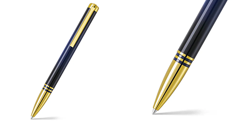Lapis Bard Contemporary Torque Ballpoint Pen