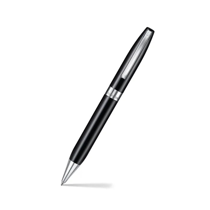 Sheaffer Legacy 9064 Glossy Black Ballpoint Pen with Chrome-Plated Trims.jpg