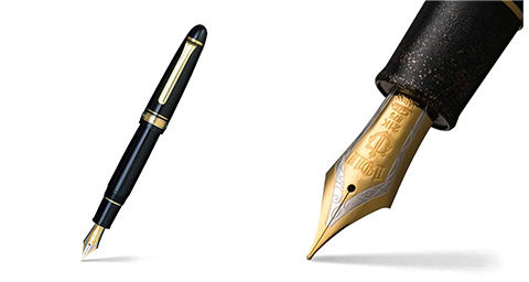 Sailor 1911 King of Pens Fountain Pen – Black with Gold Trims 