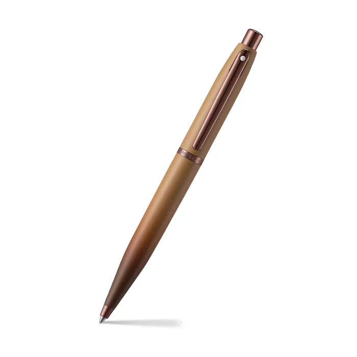 Sheaffer VFM 9428 Coffee Edition Matt Brown Ballpoint Pen with Regal Brown PVD Trims.jpg
