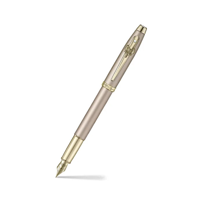 Sheaffer 100 Emily in Paris 9377 Champagne Gold Fountain Pen.jpg